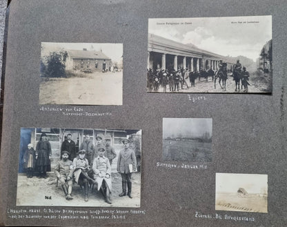 SOLD! Rare WW1 1915 German Eastern Front Photo Album 146 Photos + Ausweis