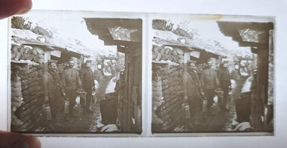 Unpublished Military Amateur WW1 Glass Stereoview Collection- 133 Slides