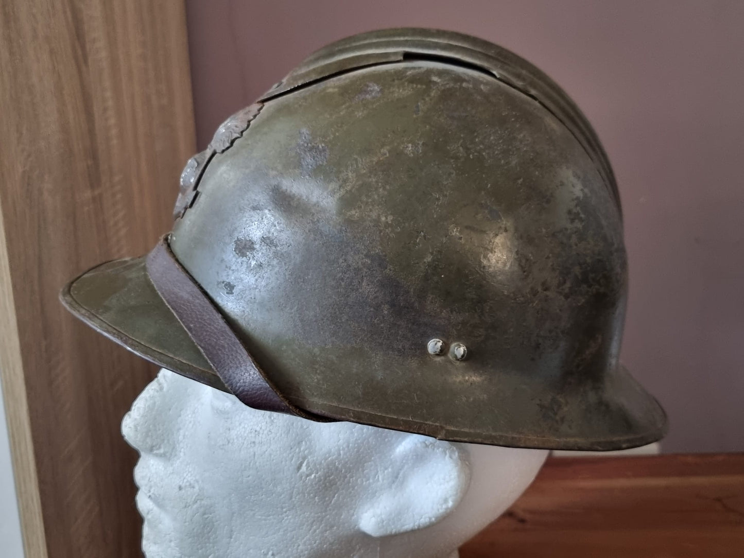 SOLD! WW2 French Colonial M26 ‘Adrian’ Helmet