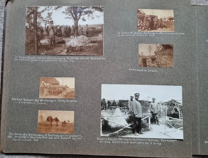 SOLD! Rare WW1 1915 German Eastern Front Photo Album 146 Photos + Ausweis