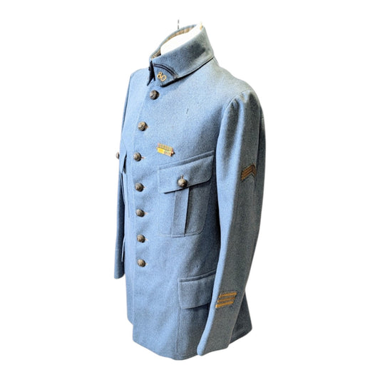 Rare Fine Quality WW1 M1913 French Horizon Blue Captains Tunic jacket 80th Infantry