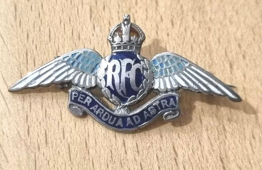 SOLD! WW1 Royal Flying Corps Silver Sweetheart Brooch