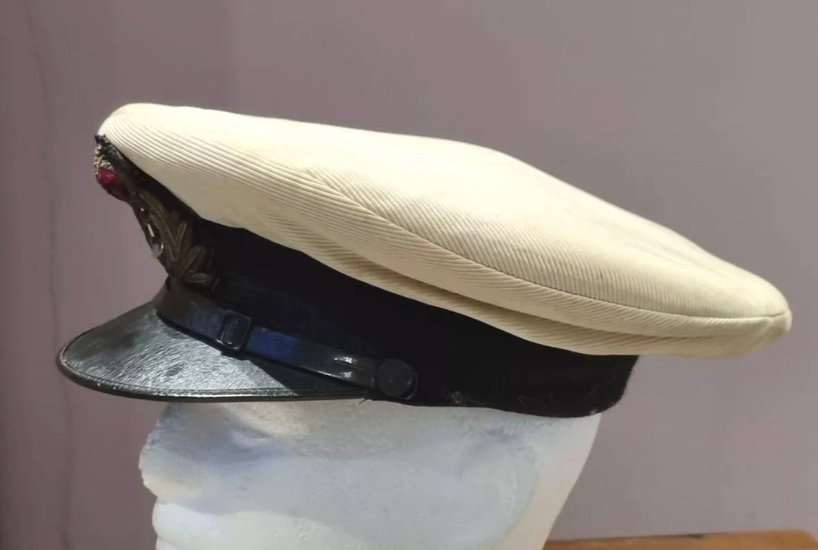 SOLD! WW2 Royal Navy Visor Cap With Cover