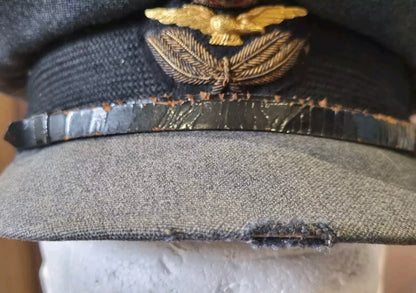 SOLD! WW2 RAF Officer’s Visor Cap attributed to Adam Thomas Dugdale DFC