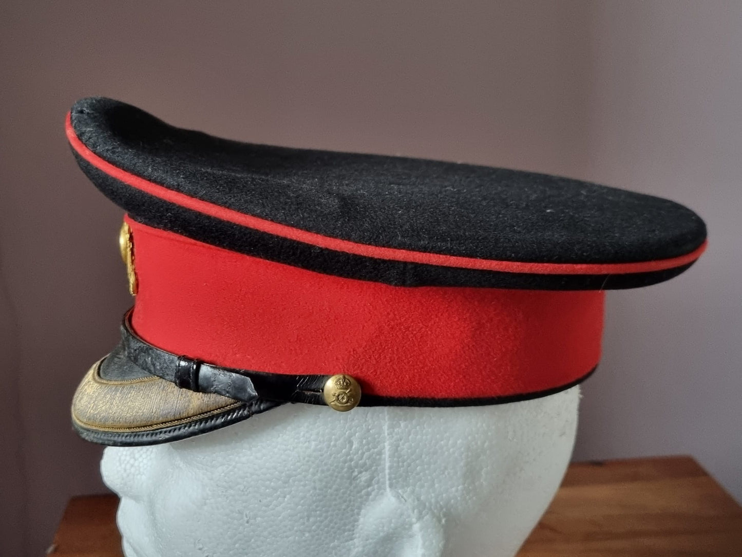 SOLD! Pre WW1 (Edwardian/Victorian) Royal Artillery Major’s Visor Cap and Tin