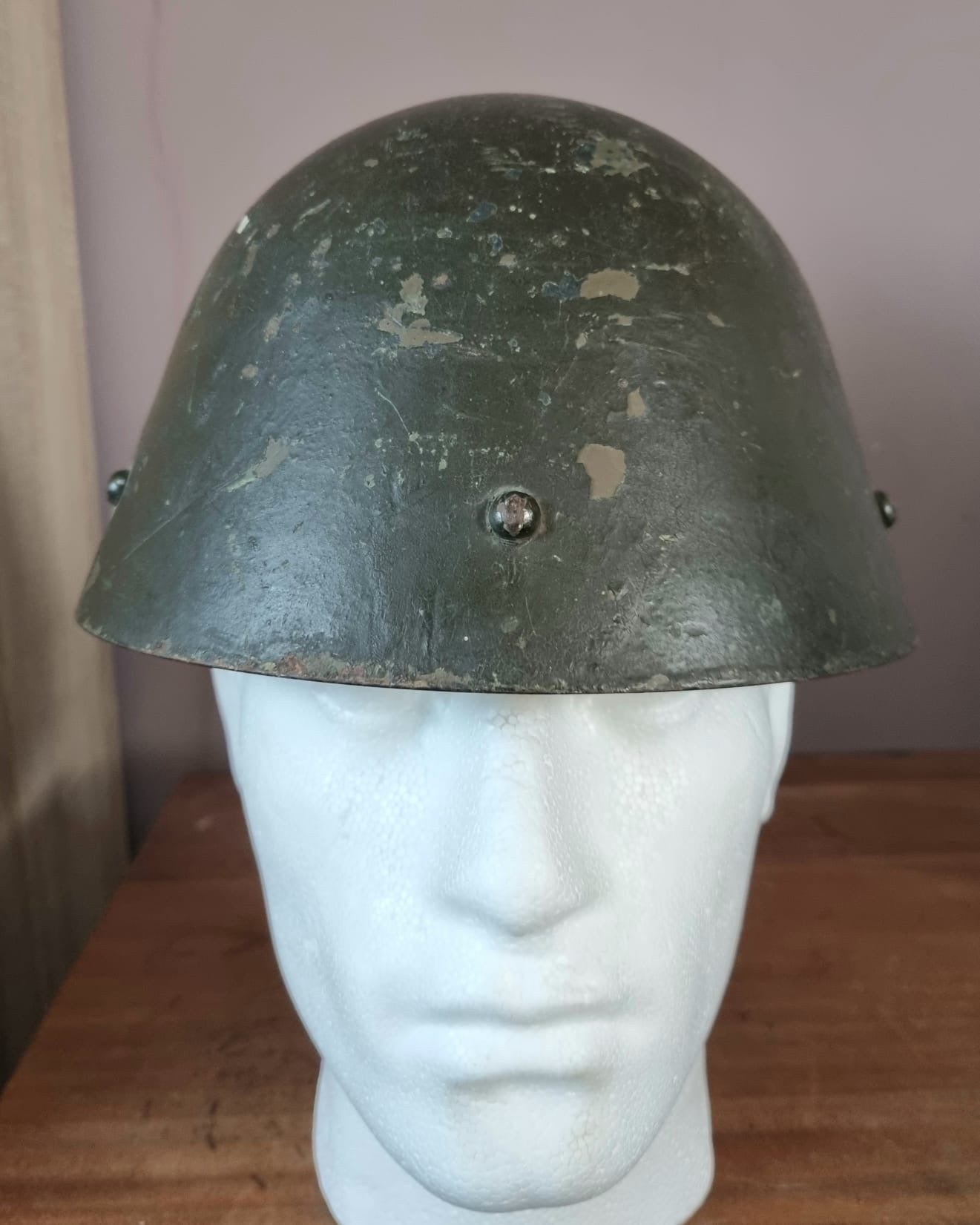 Spanish Civil War used Czech Vz32 Helmet