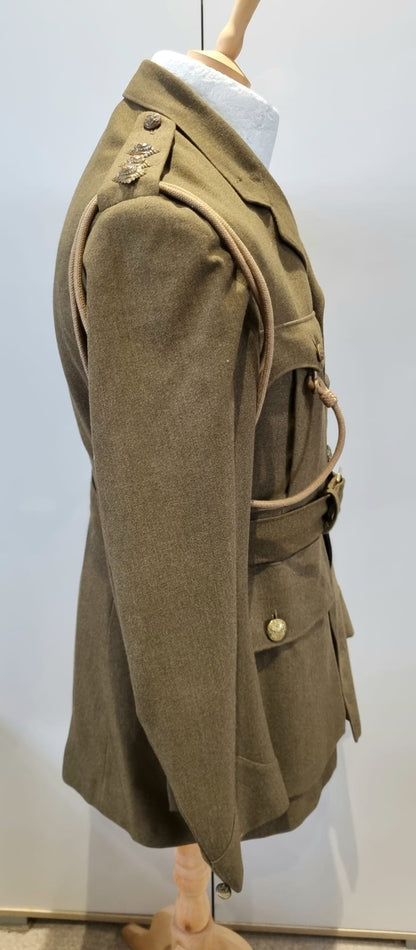 SOLD! WW2 British Army Captain’s Jacket and Sam Browne Belt, Dated 1939