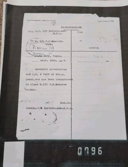 WW1 British Medal Duo to Driver Harry Swash- Royal Field Artillery. Enlisted at Age 15, Lied about Age.