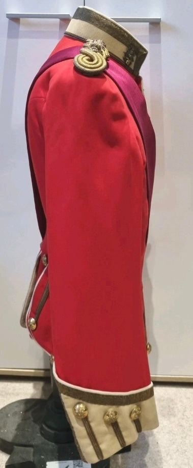 SOLD! Pre-WW1 (Edwardian) Highland Light Infantry Lieutenant Colonel’s Doublet & Burgundy Sash.
