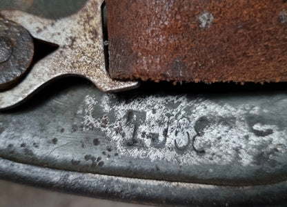 SOLD! WW1 German M16 Transitional Helmet, with 1930s Remnant Decals and Camo Paint (Repro Liner & chinstrap)