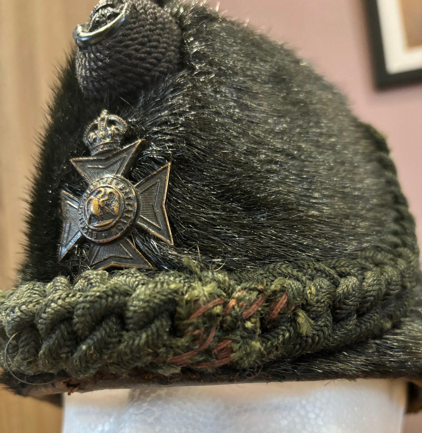 Pre-WW1 Buckinghamshire Battalion (Ox and Bucks Light Infantry) Sealskin OR’s Rifles Busby