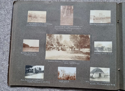 SOLD! Rare WW1 1915 German Eastern Front Photo Album 146 Photos + Ausweis