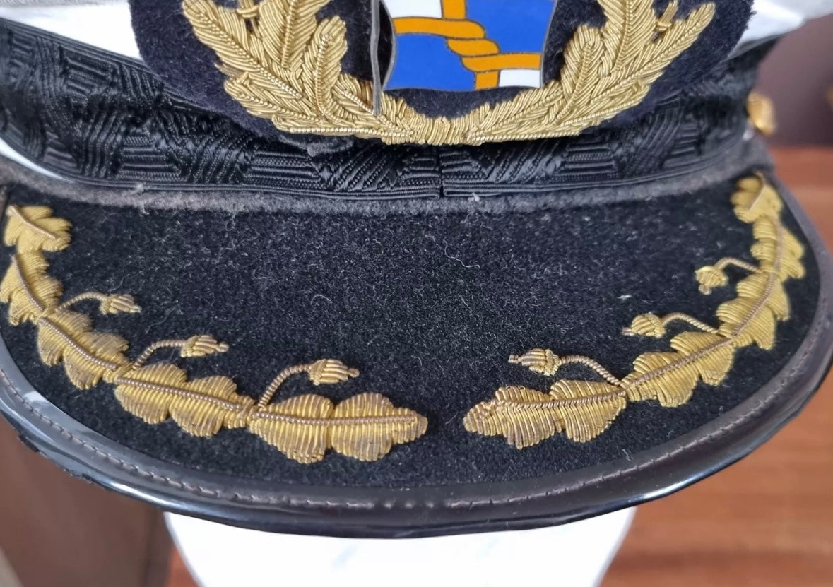 SOLD! Post War Dutch Merchant Navy Royal Interocean Lines Captain’s Visor Cap