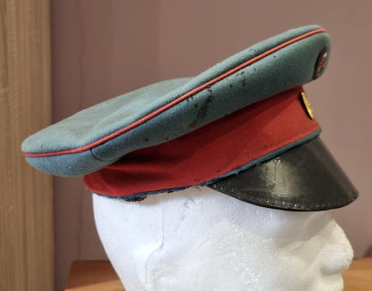 SOLD! Early WW1 Imperial German Baden Infantry NCO’s Visor Cap (Field Repaired Visor)