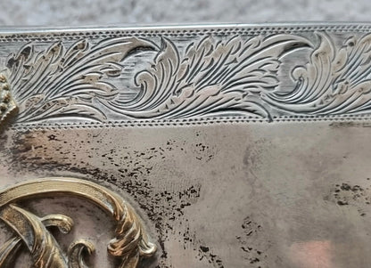 SOLD! Fantastic Victorian British Army Solid Silver Dress Crossbelt & Pouch