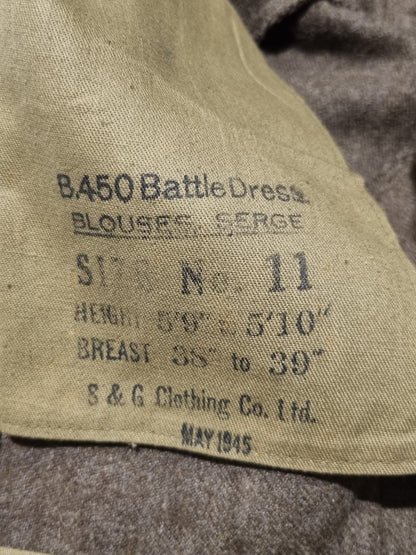 SOLD! WW2 Canadian Army Battledress, Dated 1945