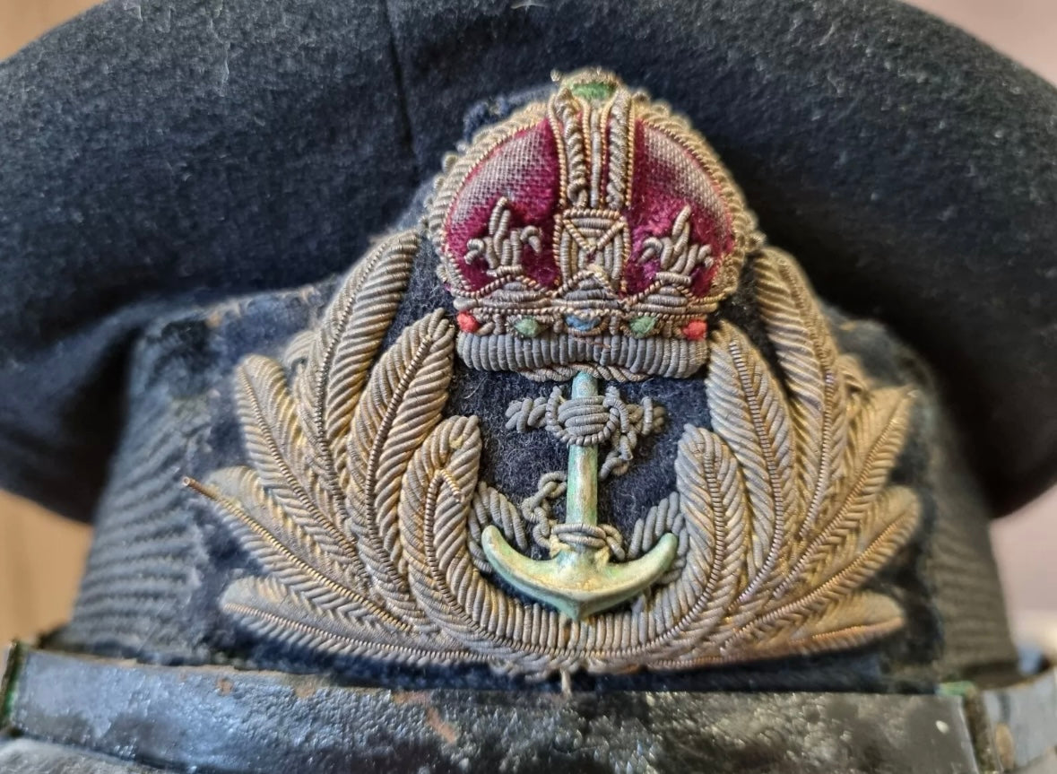 SOLD! WW2 or Earlier Royal Navy Officer's Visor Cap