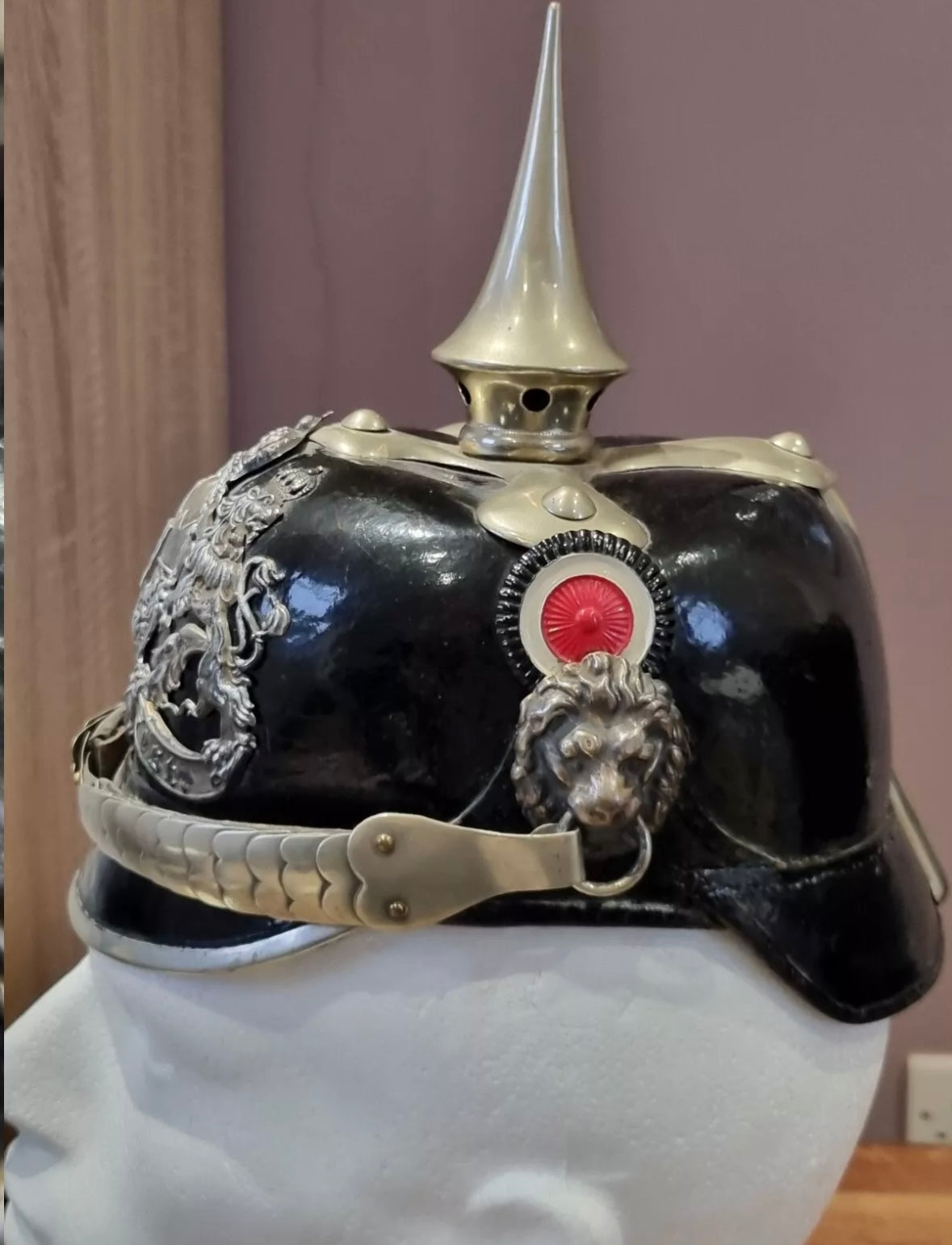 SOLD! Restored WW1 Imperial German (Bavarian) Police Pickelhaube