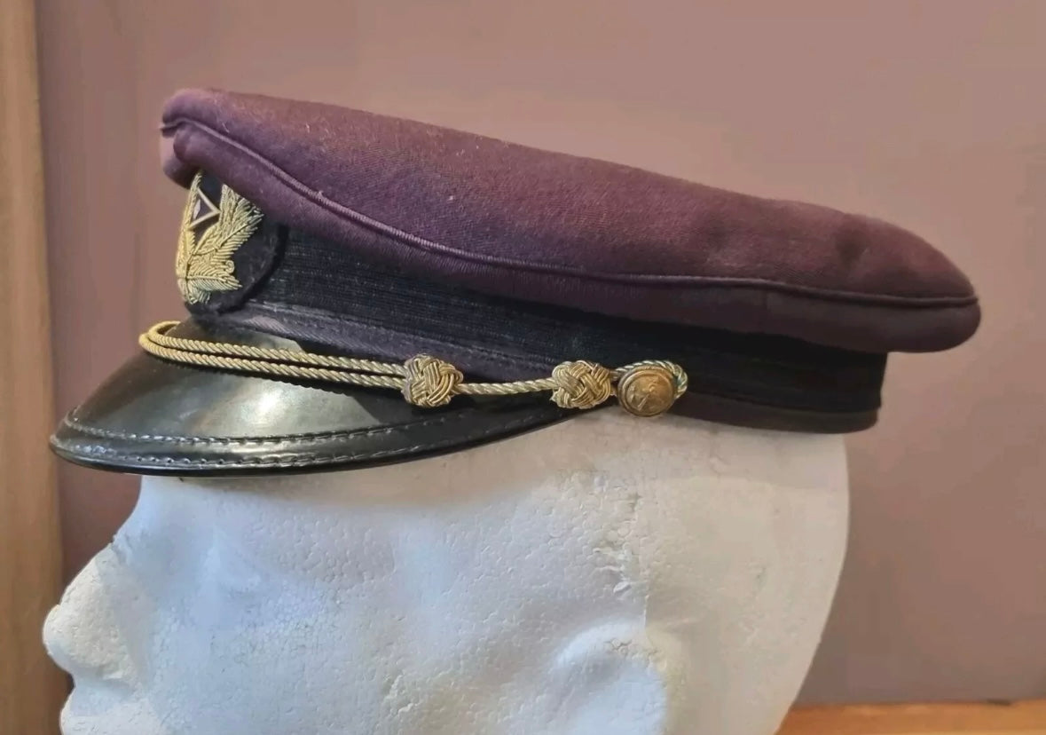 SOLD! 1940s-50s Swedish Merchant Navy Gripsholm Mariefreds Ångfartyg AB Visor Cap