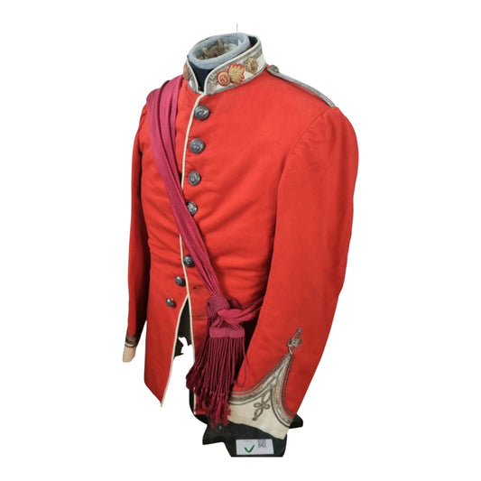 SOLD! Superb 1880 Victorian 3rd Durham Fusiliers Scarlet Tunic & Sash