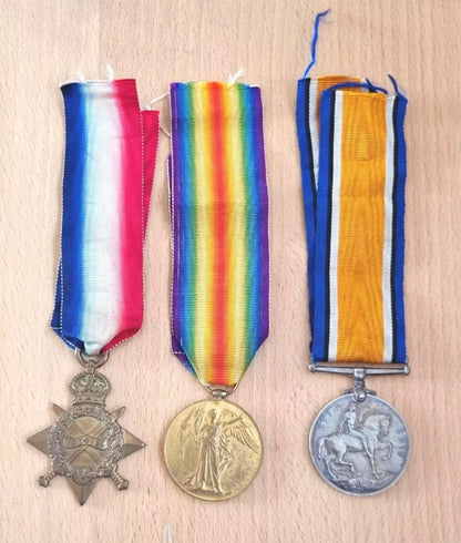 SOLD! WW1 Medal Trio to Petty Officer (1st Class) James Ellis, Who Died as a Result of His Service- Royal Navy