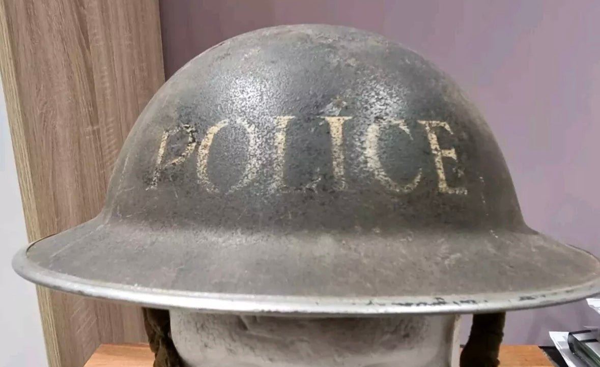 SOLD! WW2 British Police MK2 'Brodie' Helmet