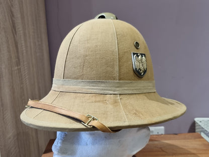 WW2 German Army Badged M35 Italian Pith Helmet (Composite)