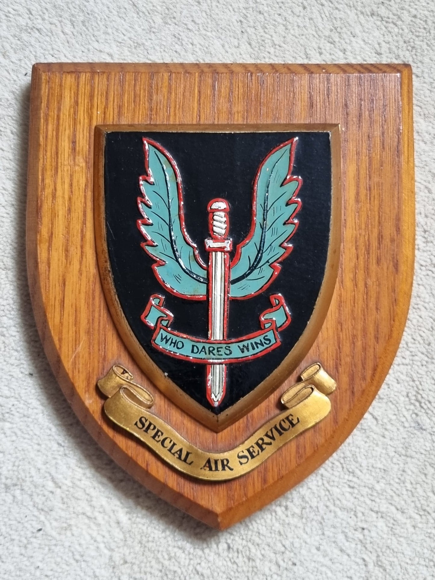 SOLD! Post War British Special Air Service (SAS) Regimental Plaque