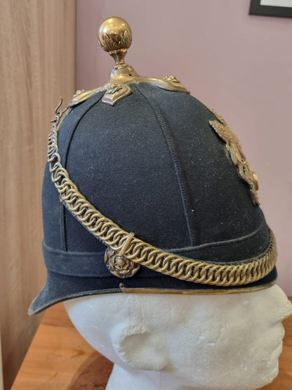 SOLD! Victorian Royal Artillery Officer’s Home Service Helmet and Tin