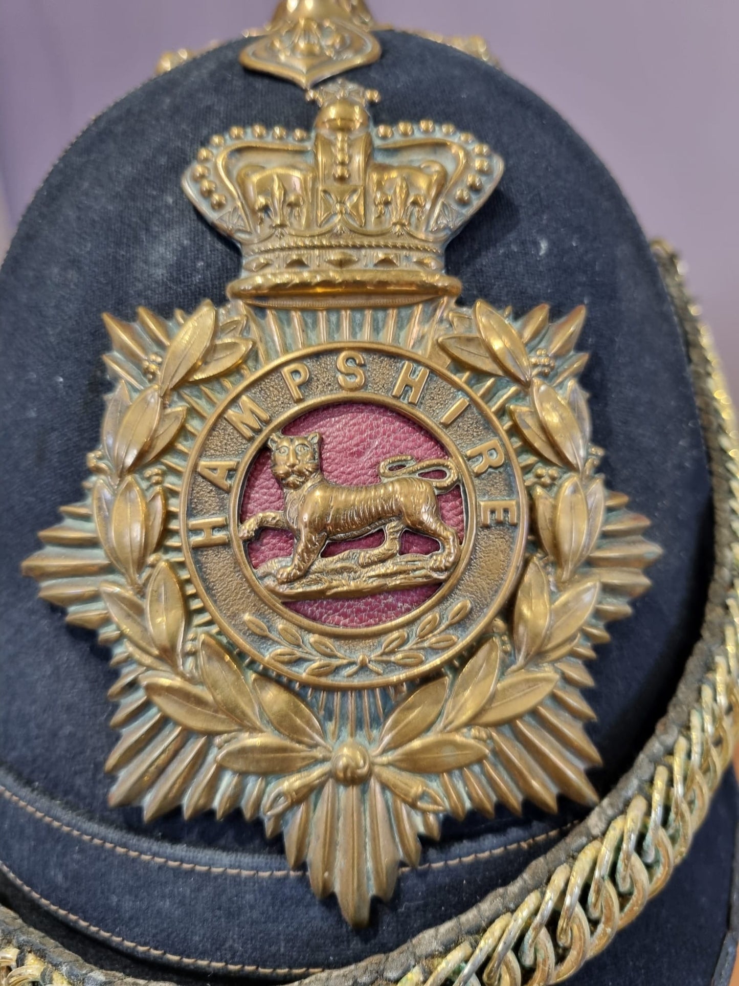 Victorian Hampshire Regiment Enlisted Man’s Home Service Helmet