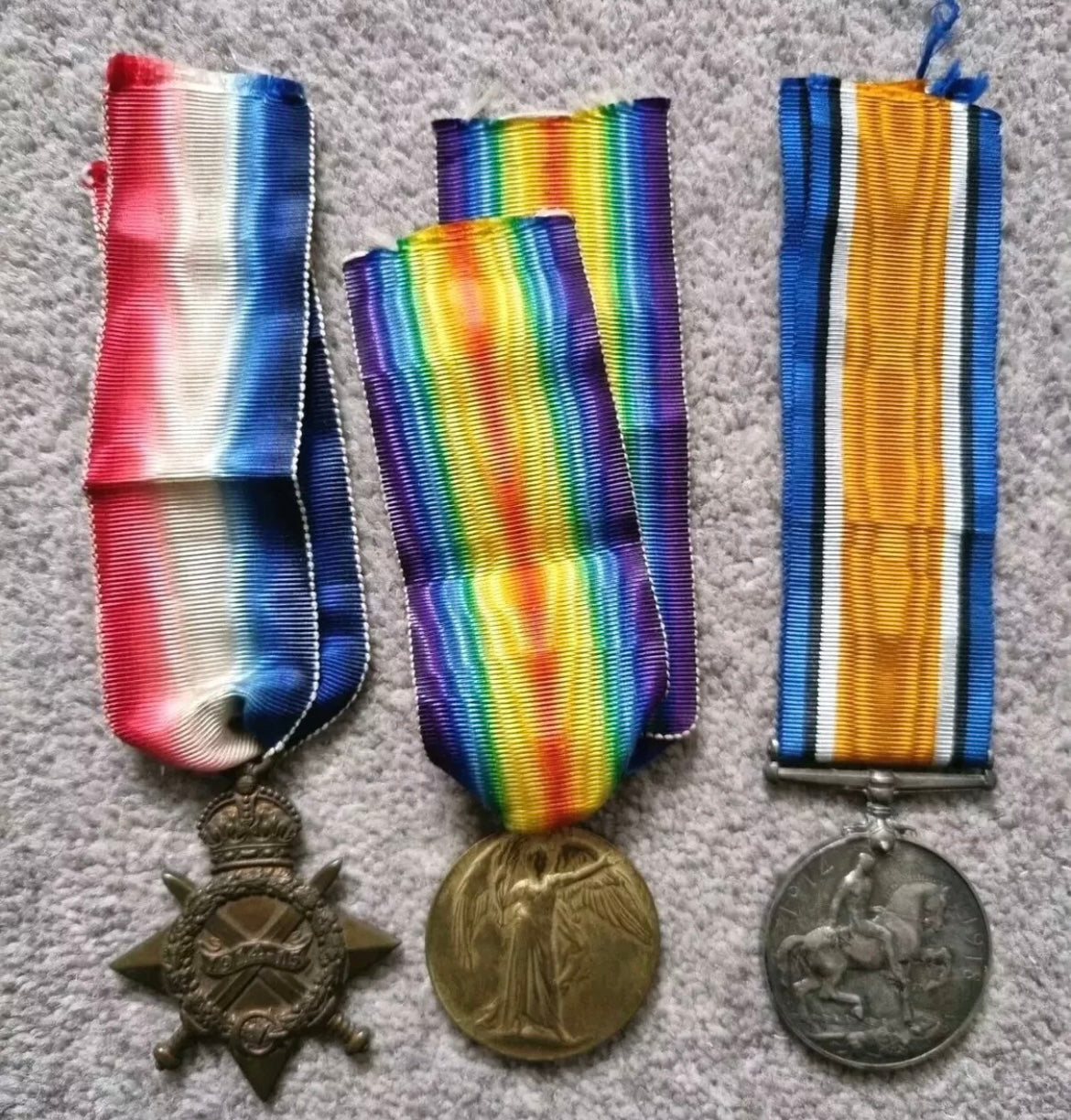 SOLD! WW1 British Medal Trio to Driver Charles Henry Maysey, Discharged for Defective Teeth- 53rd Field Ambulance, Army Service Corps