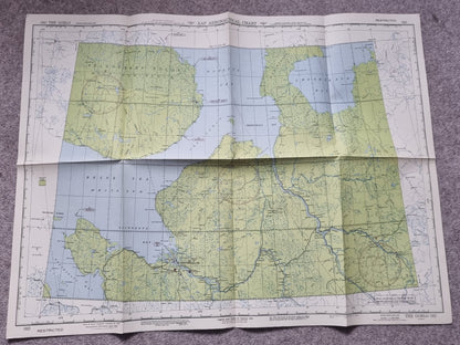 Rare! WW2 US Army Set of 53 Aeronautical Maps of Russia/Soviet Union, Marked RESTRICTED