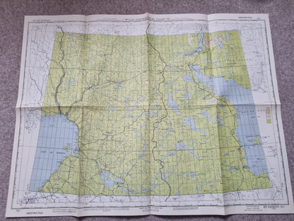 Rare! WW2 US Army Set of 53 Aeronautical Maps of Russia/Soviet Union, Marked RESTRICTED