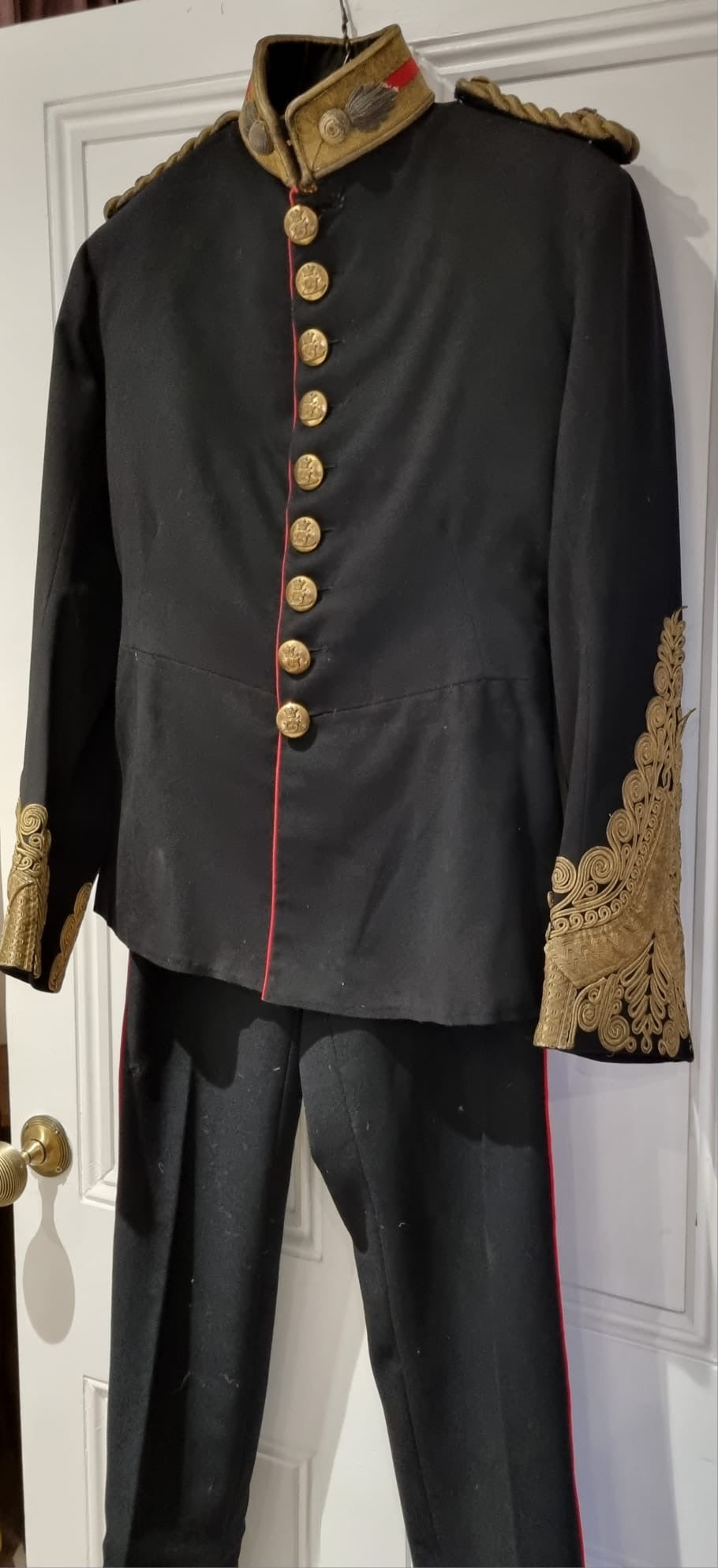 Victorian Royal Artillery Majors Dress Jacket and Trousers