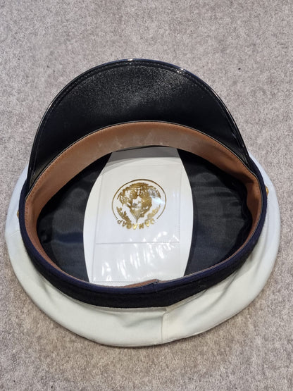 SOLD! Post War Danish Navy Officer’s Visor Cap used on DMS ‘Laxen’ Minehunter