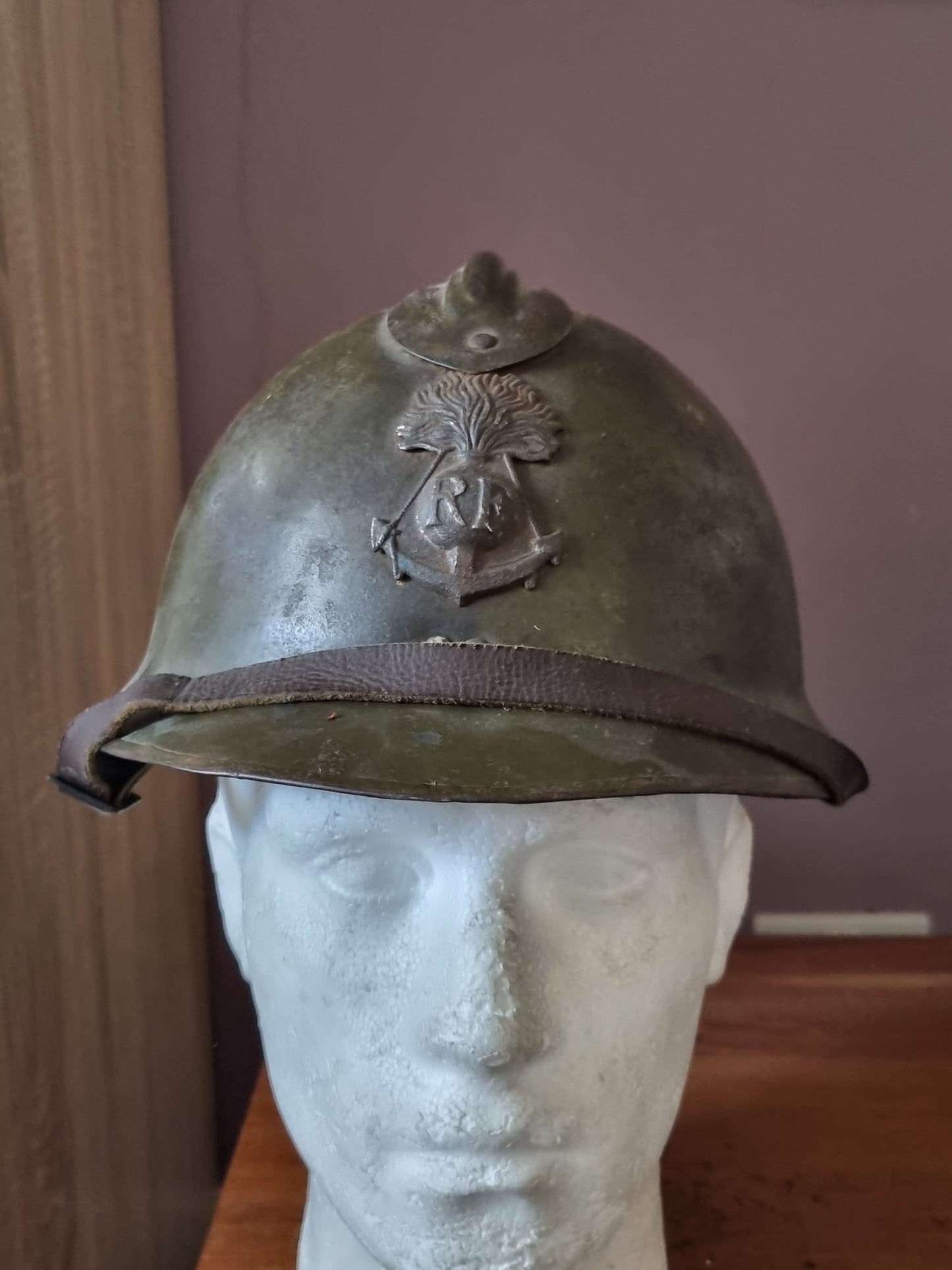 SOLD! WW2 French Colonial M26 ‘Adrian’ Helmet