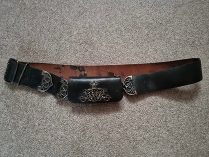 SOLD! Victorian Staffordshire Volunteer Rifles, Parade Crossbelt and Cartridge Pouch