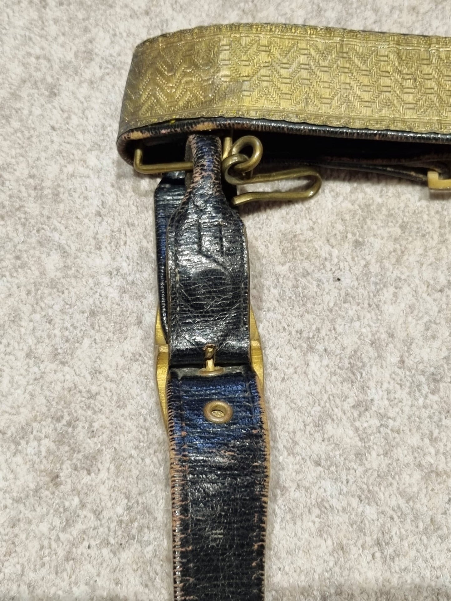 Victorian Royal Artillery Officer’s Full Dress Belt and Hanger