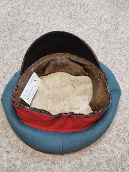 SOLD! Early WW1 Imperial German Baden Infantry NCO’s Visor Cap (Field Repaired Visor)