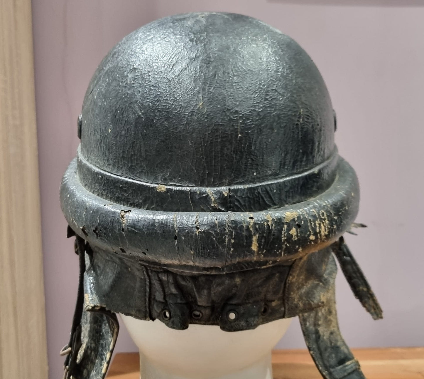 Rare WW2 Italian MVSN/GNR Armoured ‘M’ Brigade Motorcyclist’s Helmet