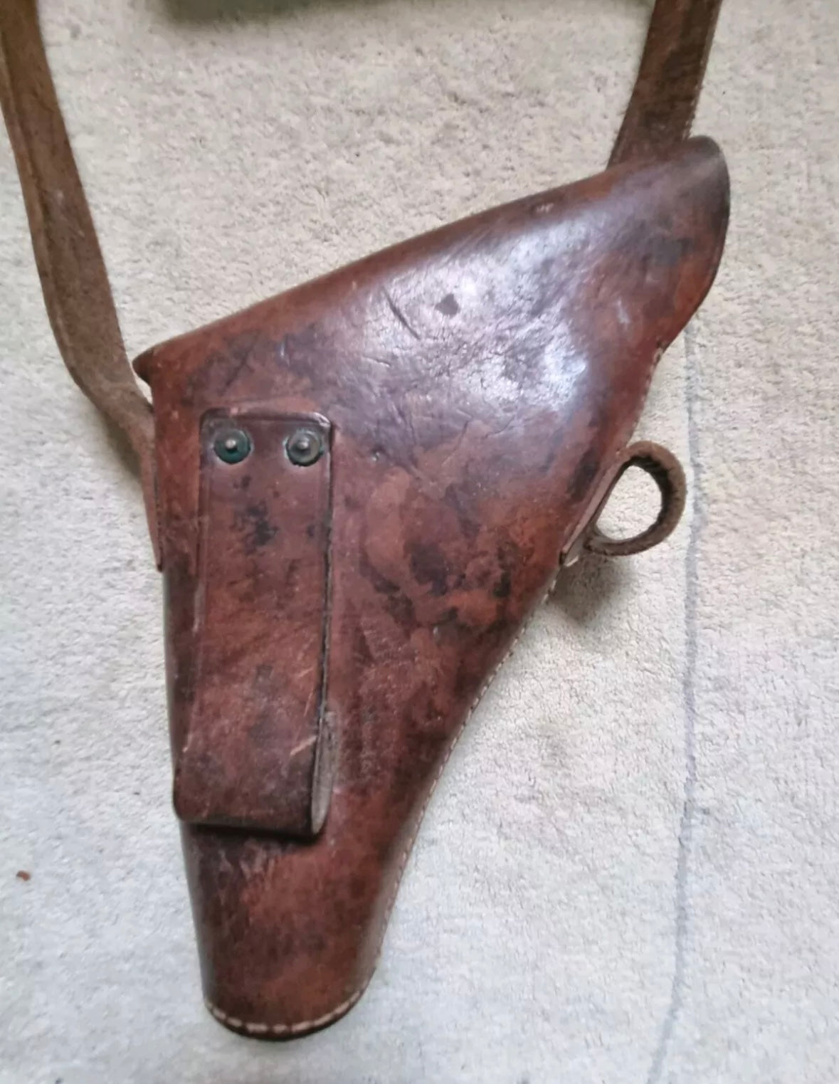 SOLD! Rare WW2 British Army Flare Gun Holster and Shoulder Strap