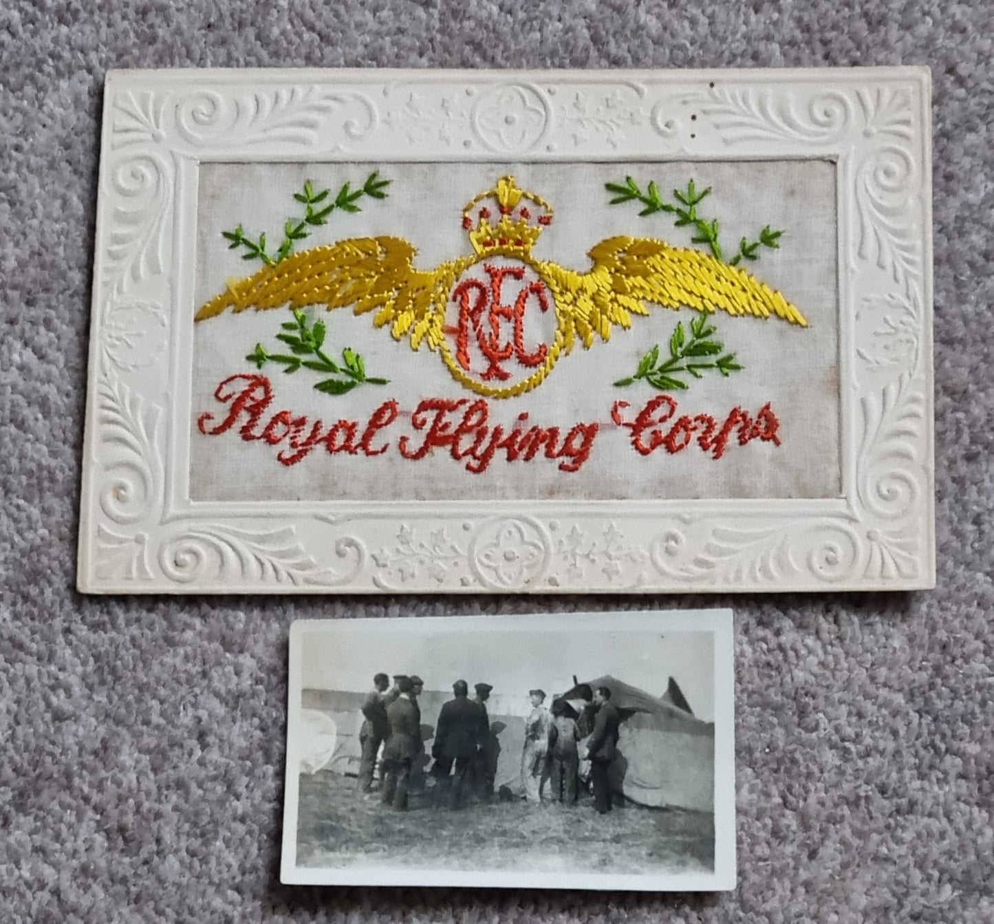 WW1 British Royal Flying Corps Collection, including Flying Helmet, Goggles, Wrist Compass and Map Board