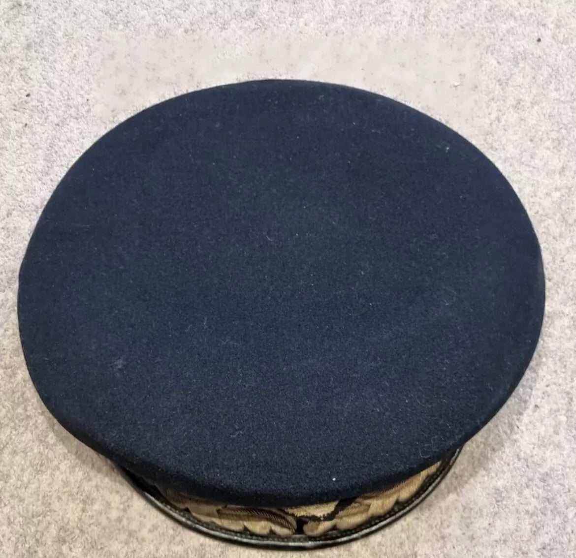 SOLD! Pre 1940 Royal Navy Captain’s Visor Cap made by Gieves