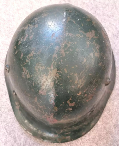 SOLD! WW2 Bulgarian M36 Helmet, Rare Type A Variant, Repainted Post War