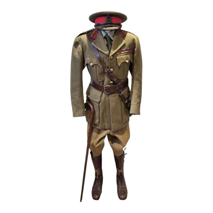 SOLD! WW1 Complete Uniform With Cane & Sam Browne - Major General Francis Adrian Wilson CMG Royal Artillery