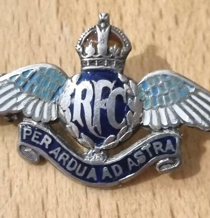 SOLD! WW1 Royal Flying Corps Silver Sweetheart Brooch