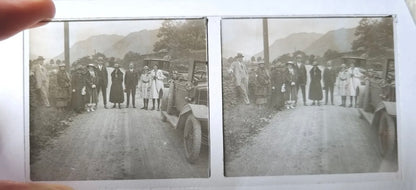 Large Collection of WW1 Era Civilian Glass Stereoview Slides - 105 in Total