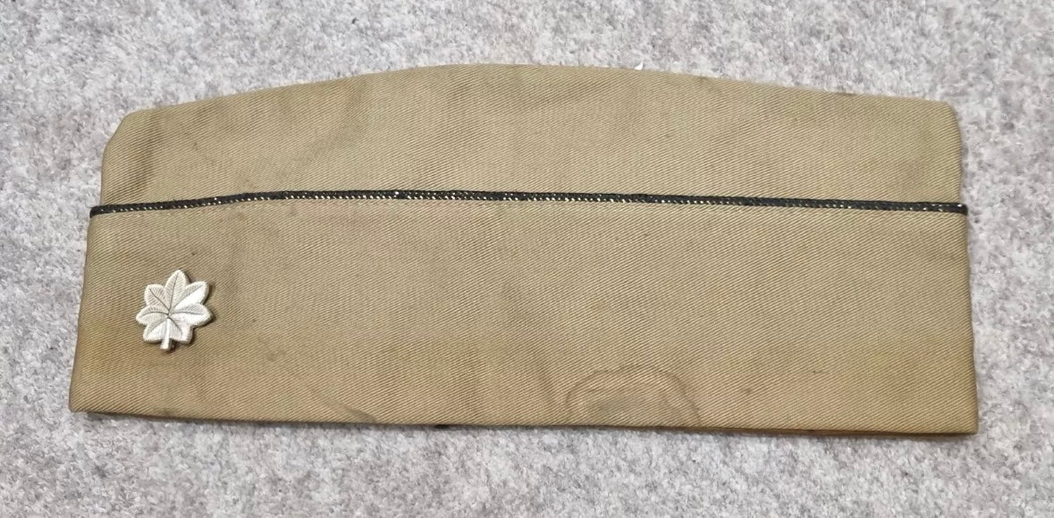 WW2 Era US Army Officer's Garrison Cap with Major's Badge