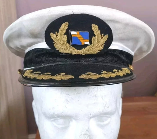 SOLD! Post War Dutch Merchant Navy Royal Interocean Lines Captain’s Visor Cap