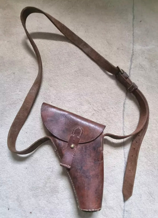 SOLD! Rare WW2 British Army Flare Gun Holster and Shoulder Strap